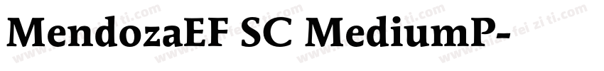 MendozaEF SC MediumP字体转换